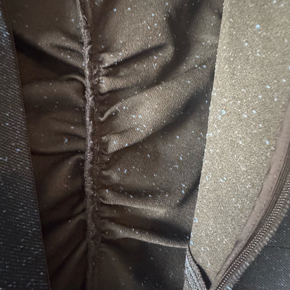 TIBI Blue and Black Heather “Eclipse” Holiday Festive Pique Ruched Dress - Picture 10 of 11